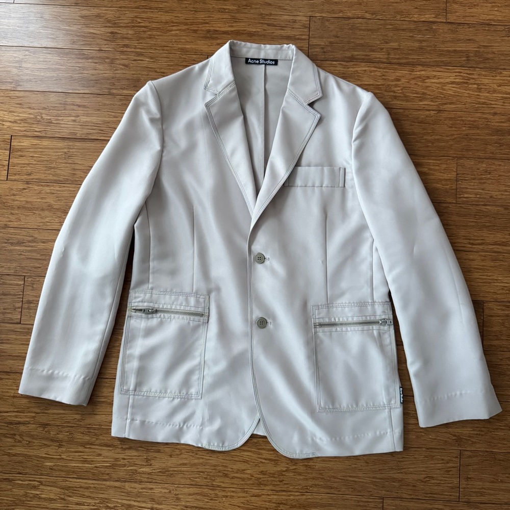 Acne Studios Contrast Stitched Blazer, Medium